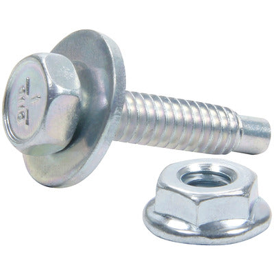 Body Bolt Kit, 1/4-20 in Thread, 1-1/8 in Long, Hex Head, Bolts / Nuts / Washers, Steel, Clear Anodized, Set of 10