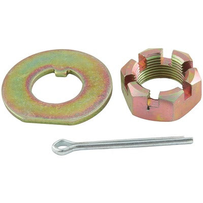 Spindle Nut, Washer / Cotter Pin, Steel, Cadmium, GM Metric Hubs, Kit
