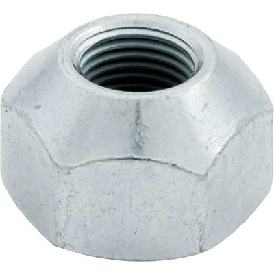 Lug Nut, 1/2-20 in Thread, 1 in Hex Head, 45 Degree Seat, Open End, Steel, Zinc Oxide, Set of 10