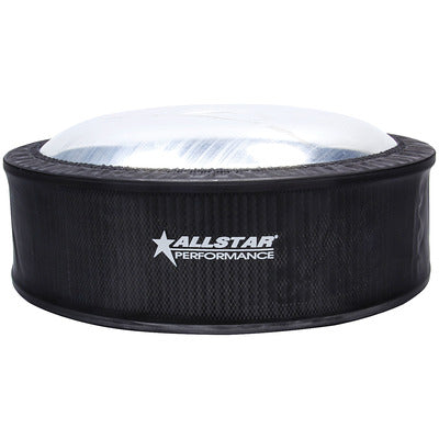 Air Filter Wrap, Round, 14 in Diameter, 4 in Tall, Allstar Logo, Polyester, Black, Each