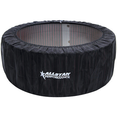 Air Filter Wrap, Round, 14 in Diameter, 5 in Tall, Allstar Logo, Polyester, Black, Each