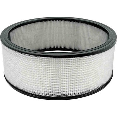 Air Filter Element, Round, 14 in Diameter, 5 in Tall, Paper, White, Each